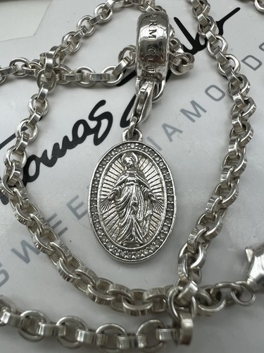 Massive Thomas Sabo Kette & Madonna Charm Anhänger - Bild 2 von 5