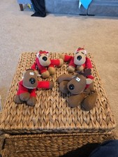 Hallmark Rodney 1979 Ramona X 2 Randy 1986 Reindeer Plush Animals Christmas