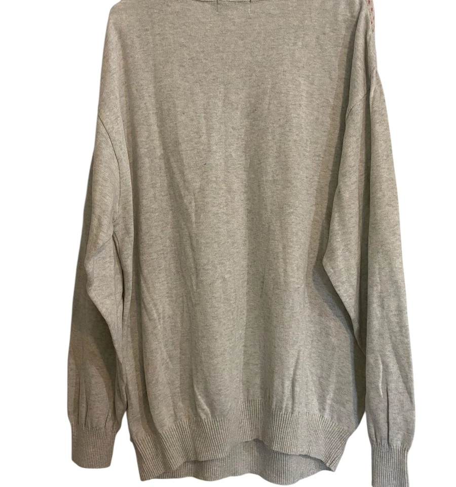 Suéter Vintage Norm Thompson Tejido 3D Estilo Coogi Talla XL Foto 4 de 4