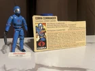 Vintage 1982-83 GI Joe Cobra Commander Swivel Arm Action Figure Complete W/ Card