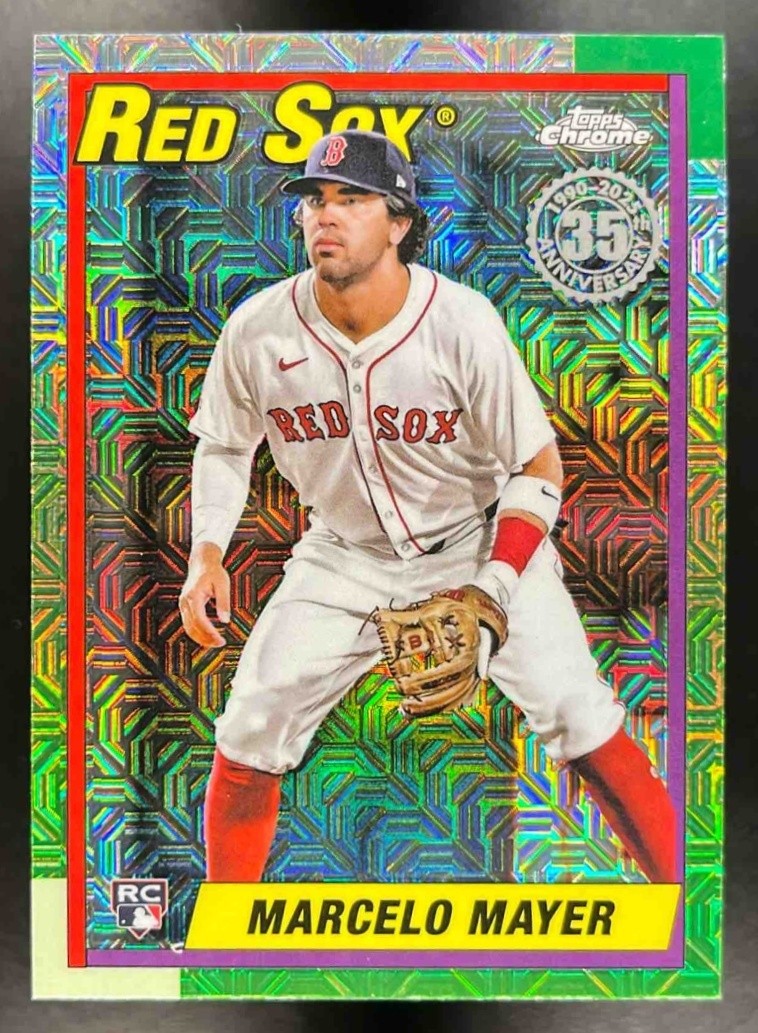 Marcelo Mayer 2025 Topps Baseball Update Silver Pack 1990 Chrome #U90C-33 RC