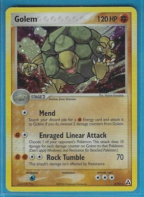 Pokemon Legend Maker ''Golem''   6/92   Holo   X1