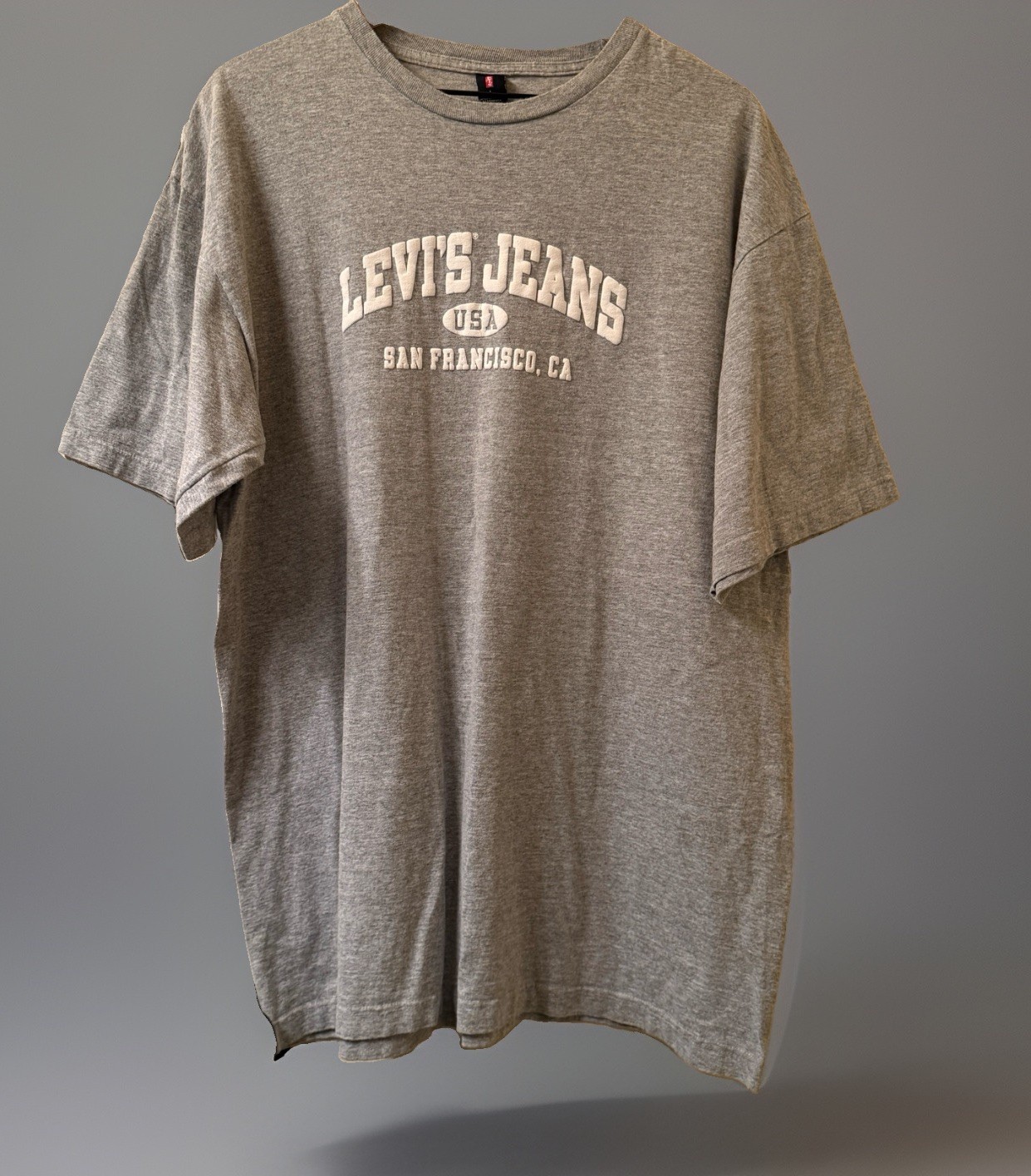 Vintage Levi's USA Graphic T Shirt Gray Men's L San F… - Gem