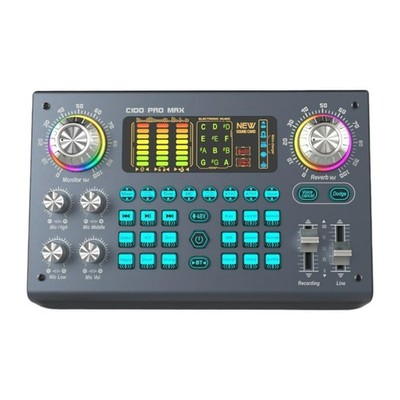 Sound Card Lightweight Multifunctional Audio Mixer Portable Voice Changer 48V