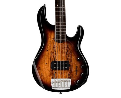 Sterling by Music Man StingRay5 RAY35 Spalted Maple - 3-Tone Sunburst - Open Box
