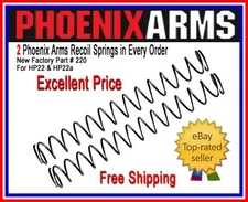 Phoenix Arms Recoil Springs HP22 HP22A | 2 PACK | Factory Part 220 + FREE S&H