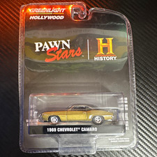 GreenLight Hollywood Pawn Stars 1969 Chevrolet Camaro 1:64 Diecast Gold LE