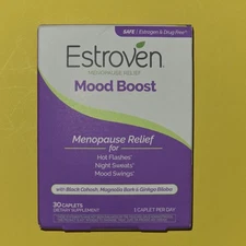 (PAST DATE: 08/25) Estroven Menopause Relief Mood Booster - 30 Caplets