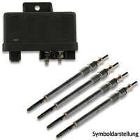 Hitachi GlüHsteuergeräT + 4X Bosch GlüHkerzen FüR Mercedes Benz 124 124 T Model