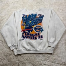 Vintage 1993 We  re Back Buffalo Bills Pullover Crewneck NFL Football Men's Large