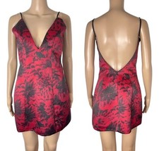 NBD x Revolve Comeback A-Line Floral Red Black Mini Dress Size XS Valentines