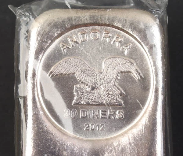 Silberbarren 1 kg Münzbarren Andorra 2012 Umicore