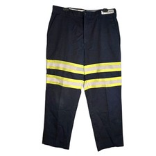 Cintas 59945-20 Hi-Vis Work Pants 34x28 Navy Comfort Flex Reflective Uniform