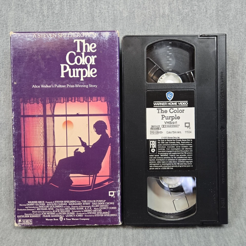 The Color Purple Whoopi Goldberg Steven Spielberg VHS 1985 Warner Home Video - Image 3 of 4