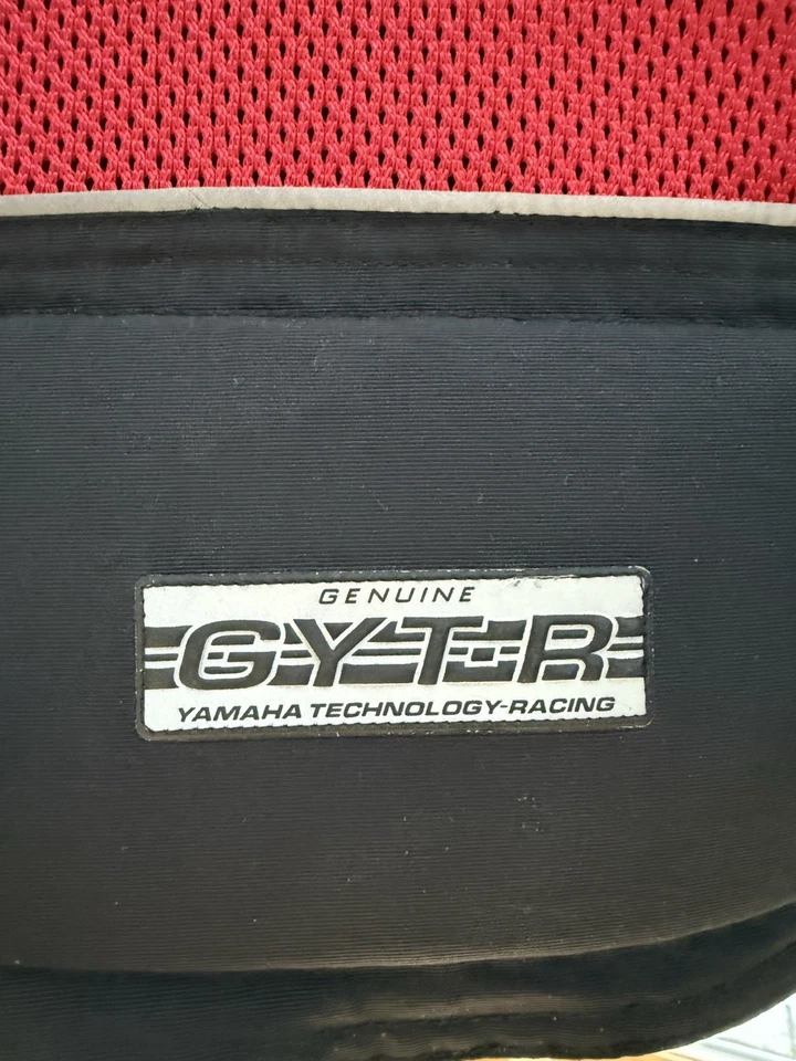 Yamaha Men's Genuine Mesh Motorcycle Jacket XS Black Red Preowned Excellent - Image 3 of 4