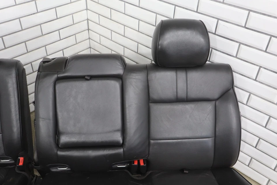 2008-2009 Hummer H2 SUV 1st & 2nd Row Ebony Leather Power Seat Set - Imagem 3 de 4