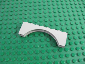 1984 LEGO Old Light Gray   Arch Brick 1 x 8 x 2 King's Castle 6080 #3308