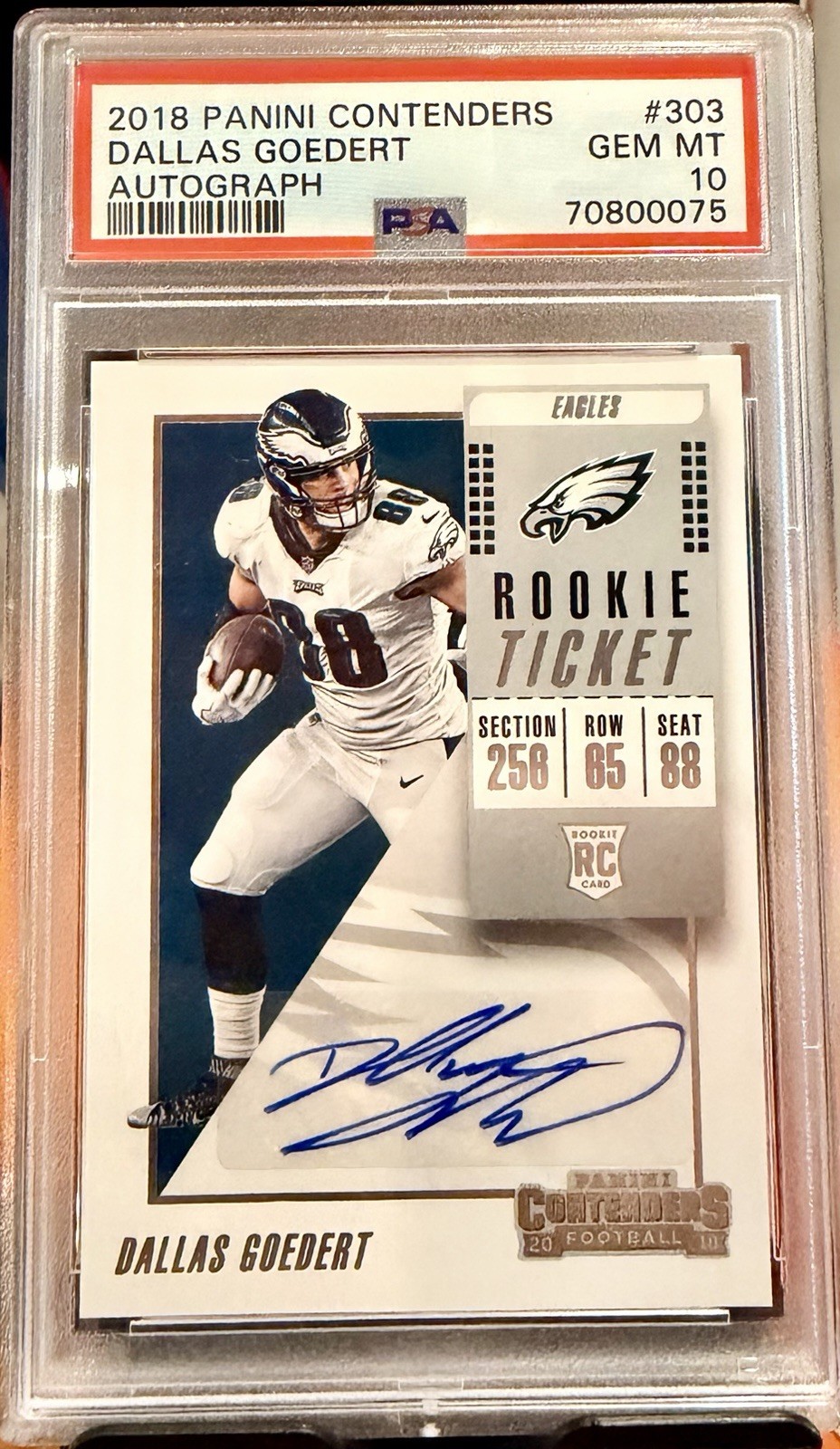 Dallas Goedert Panini Contenders #303 Autograph
