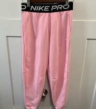 NWOT Nike pink Girl's pro dri fit joggers MSRP 45
