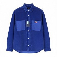 GANT Rel Chunky Corduroy Town Men Shirt L College Blue Pocket Relaxed