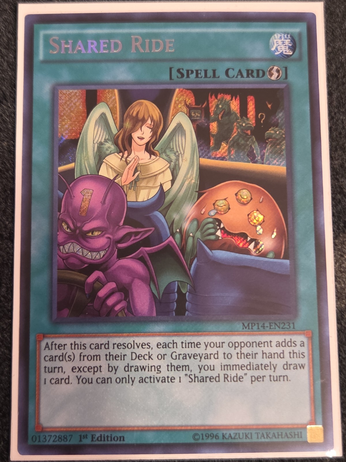 Konami Shared Ride Spell MP14-EN231 2014 English 1st Edition Secret Rare Foil