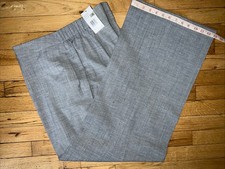  700. Lafayette 148 New York Gray Wool Blend Wide Pant Women's Sz 16 W/ 32 L