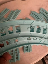 HUGE LOT OF 44 Thomas & Friends Blue Trackmaster Train Tracks