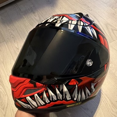 Motorradhelm Marvel Spidermann Venom Edition Gr. XL