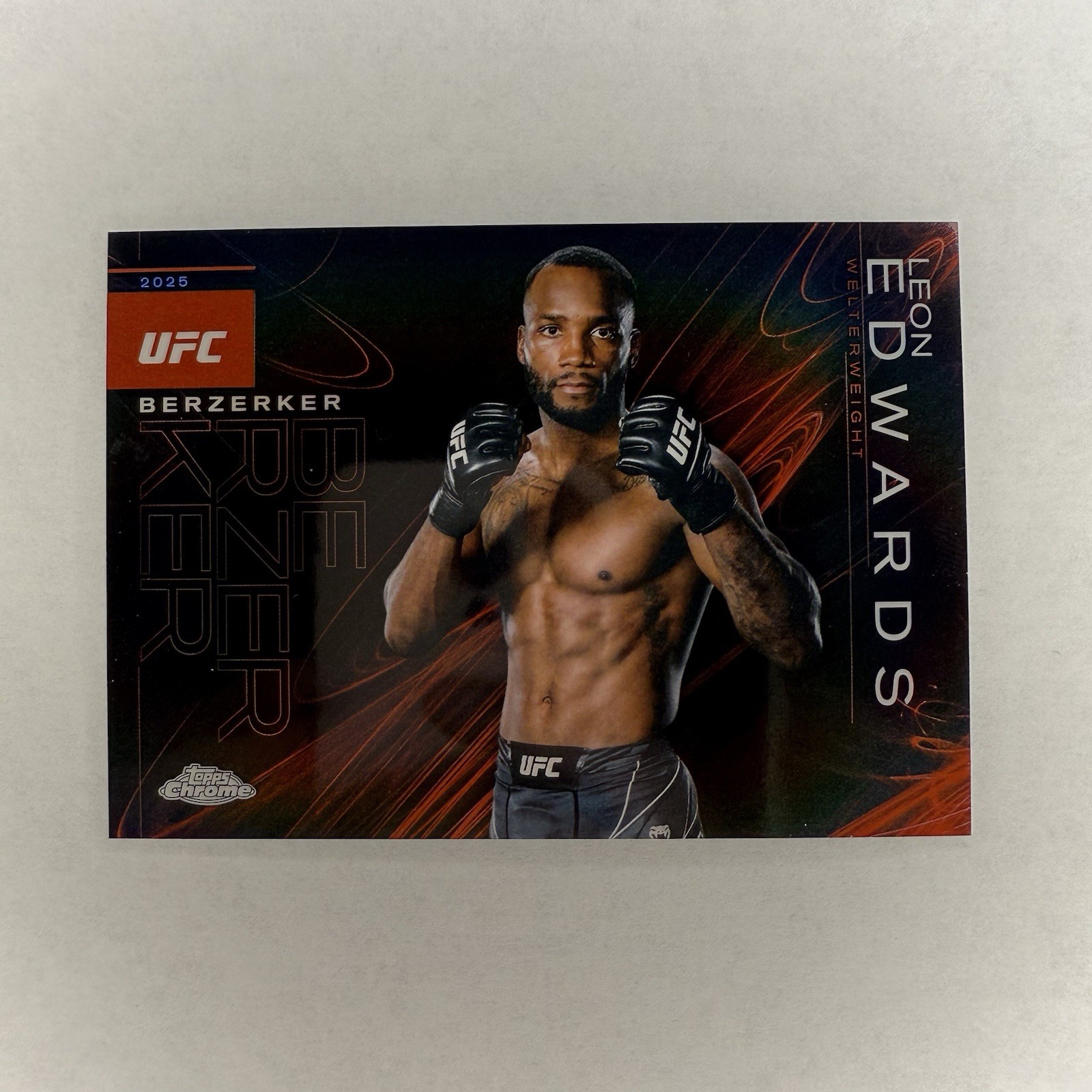 Leon Edwards 2025 Berzerker Topps Chrome UFC  SSP BZK-6 | WELTERWEIGHT