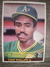 Tony Phillips 1984 Donruss #278 RC Rookie Card Oakland Athletics. rookie card picture