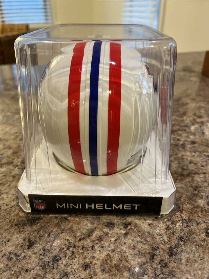 Casco de fútbol americano oficial NFL Riddell Mini New England Patriots Foto 4 de 4