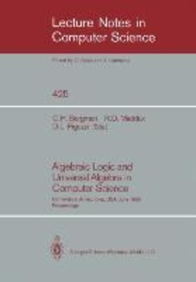 Algebraic Logic and Universal Algebra in Computer Science Bergman (u. a.) Buch