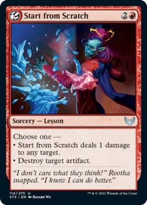 Start from Scratch Strixhaven: School of Mages Lightly Played, English