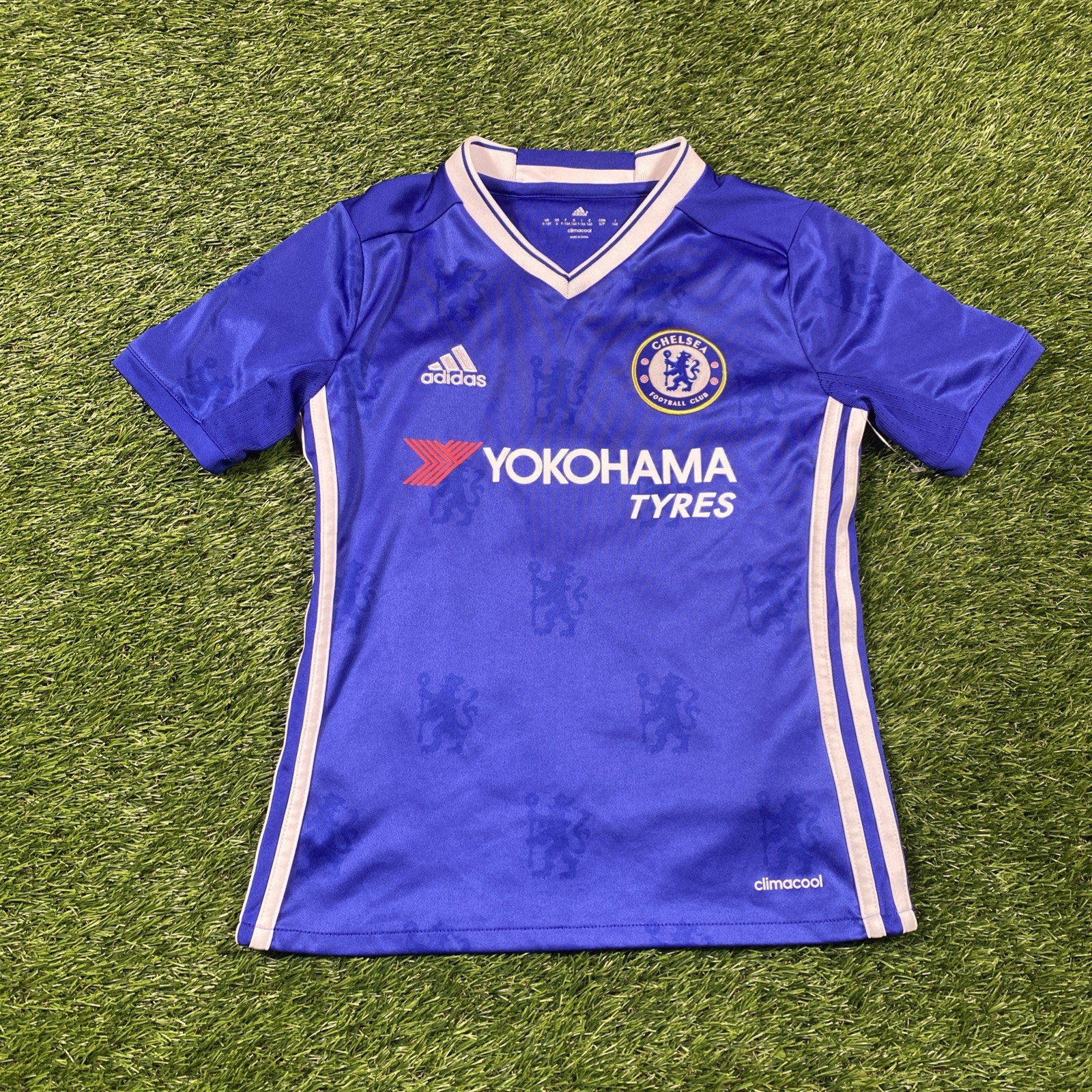 Chelsea Soccer Adidas szablewski Jersey Youth Small Blue Home Kit 2016 thumbnail 3