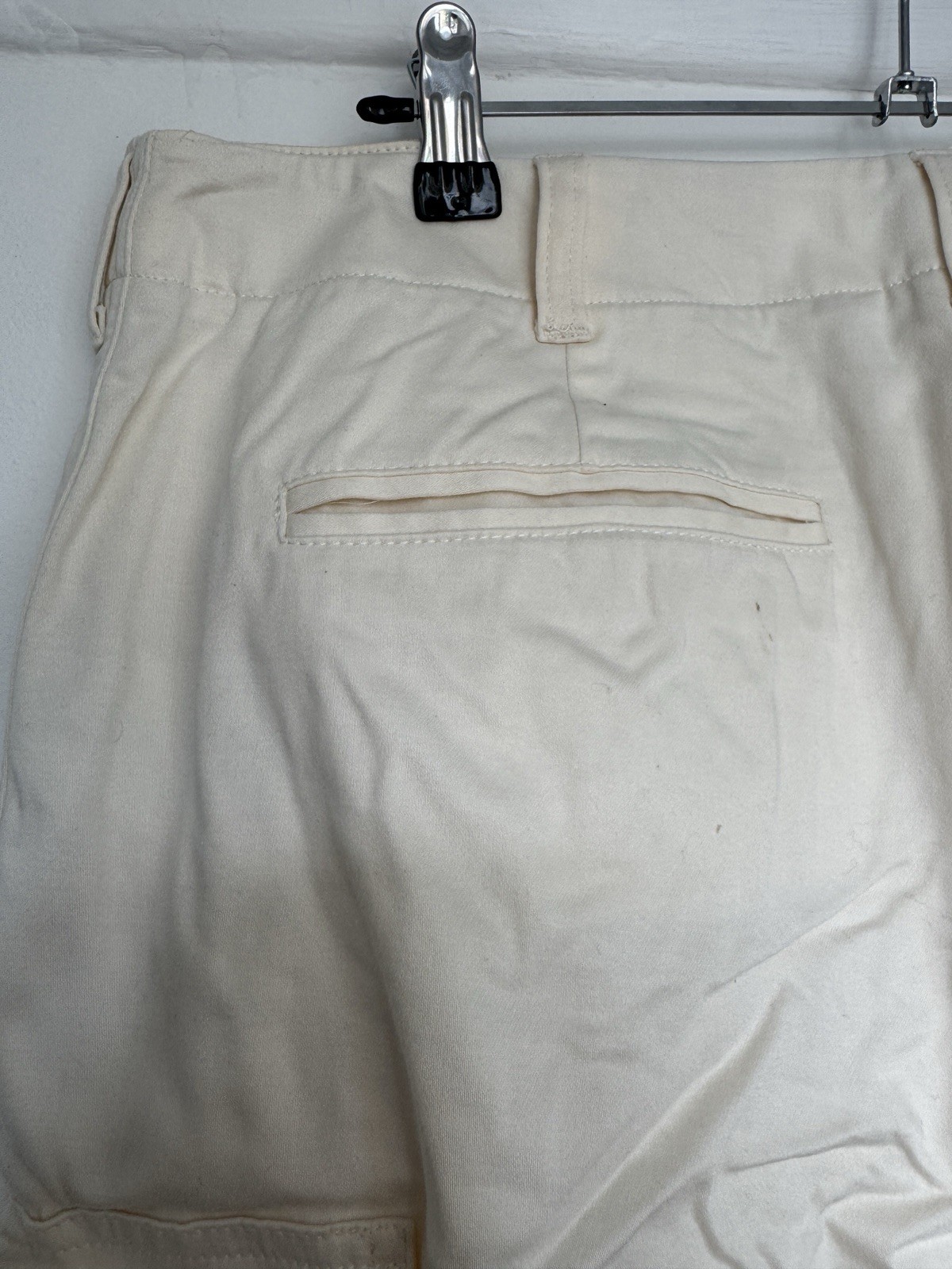 Reiss Bleeker Tapered Cargo Trousers UK12 Cream Utility Ankle Grazer RRP £150 image 7