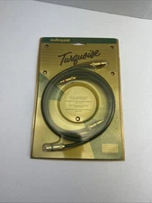 AudioQuest Turquoise Hyperlitz  1 meter RCA Interconnect Cables 3.28 ft New
