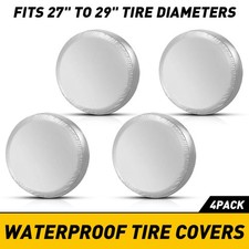 Waterproof Tire Cover Set Of 4 Wheel Tyre Trailer Rv Camper Sun Protector 29 V