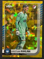 2025 Topps Chrome MLS Sapphire Gold #5 Kristijan Kahlina 25/50 Charlotte FC
