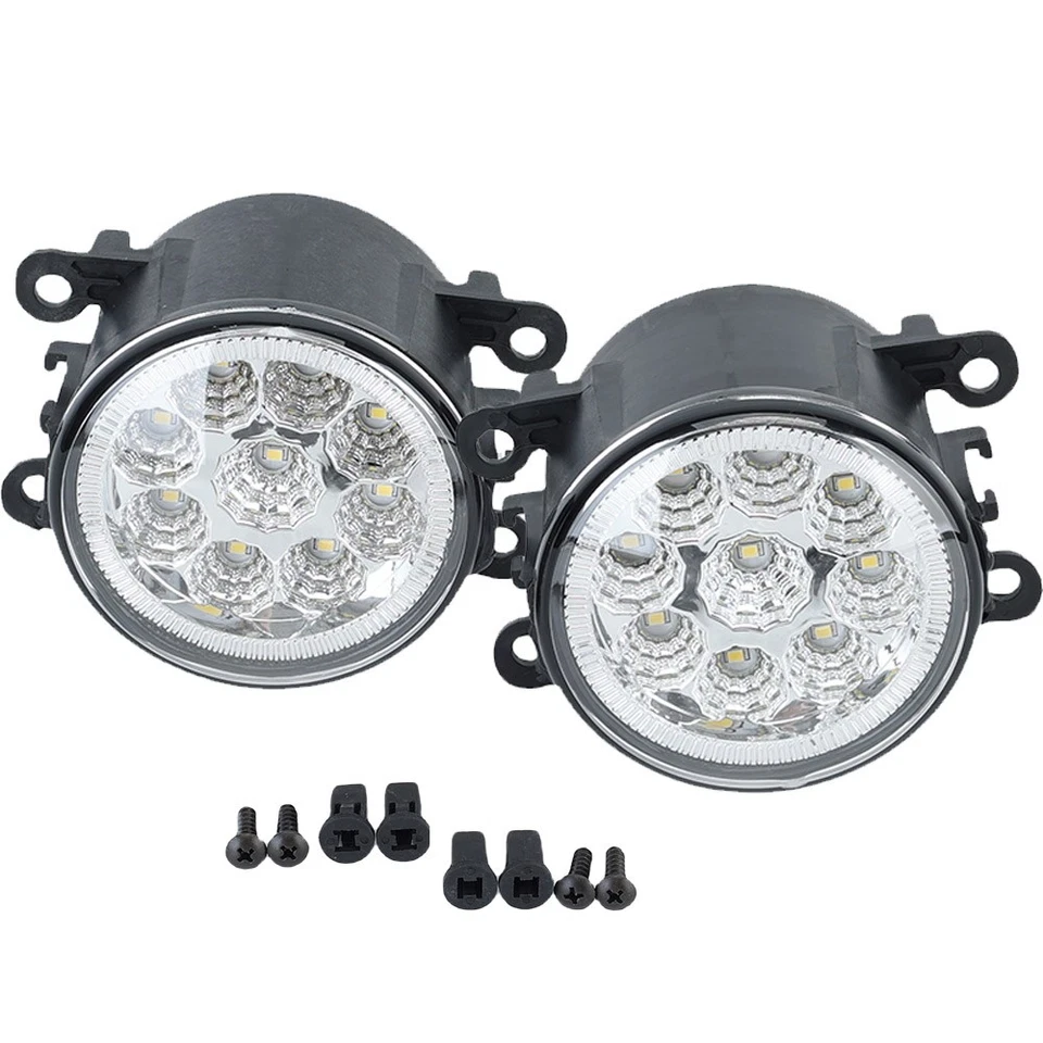 Lâmpada de direção de farol de neblina de LED com tampa de quadro para Jeep Cherokee 2014 2015 2016 2017 - Imagem 3 de 4