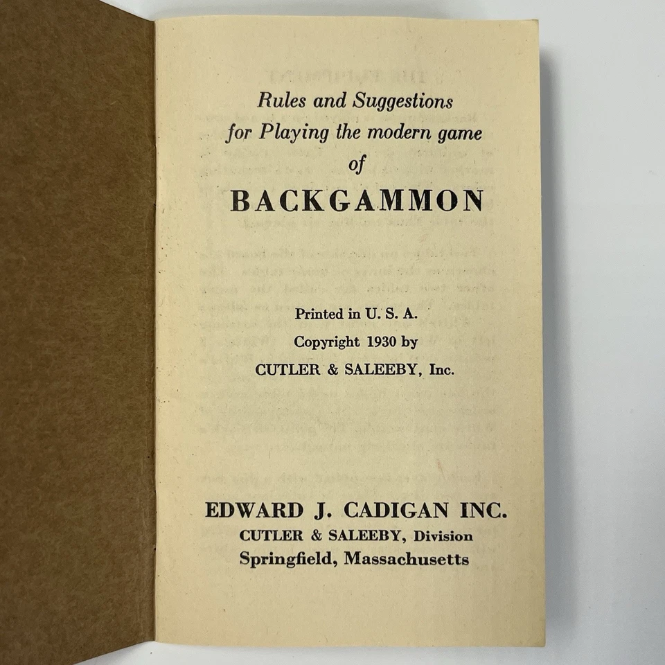 Antique 1930 Pre-WWII Cutler & Saleeby The Backgammon Game Chips with Swastikas - Image 3 of 4