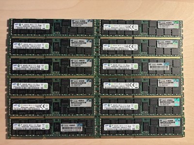 12x Samsung 16GB DDR3 2Rx4 PC3L-10600R RAM Arbeitsspeicher