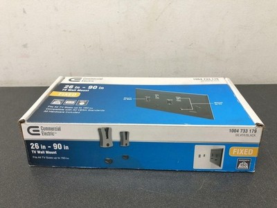 Commercial Electric Fixed TV Wall Mount for 26 in.   90 in. TVs