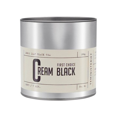 7340023004238 Teministeriet - First Choice Cream Black No. 1 - Loose Tea 100g Te