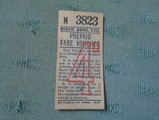 OLD BIRCH BROS LTD PREPAID FARE VOUCHER 4d BUS TICKET - RUSHDEN NORTHAMPTONSHIRE