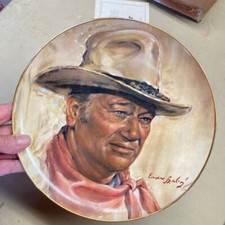 John Wayne Endre Szabo The Man of the Golden West Collectors Plate 1979