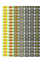 1/43 scale model car assorted Vietnam war service license plates tags