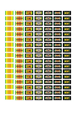 1/24 1/25 scale model car assorted Vietnam war service license plates tags