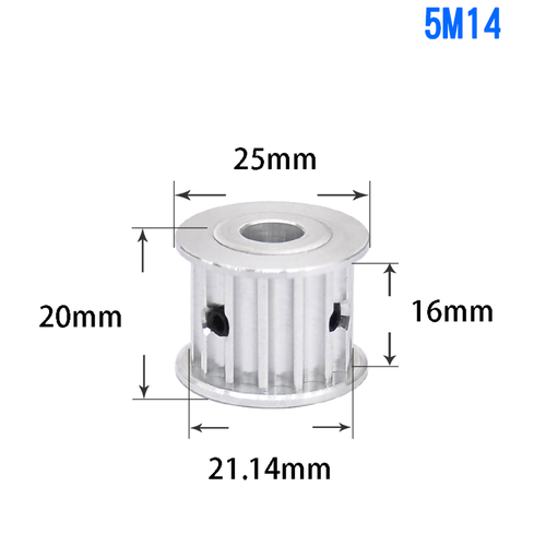 AF-type HTD5M 15mm Timing Belt Pulley 10-100 Tooth Pitch 5mm for CNC Step Motor - Picture 10 of 30
