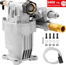 3400 Psi Pressure Washer Pump 3/4" Shaft Horizontal for Honda Briggs RYOBI Parts