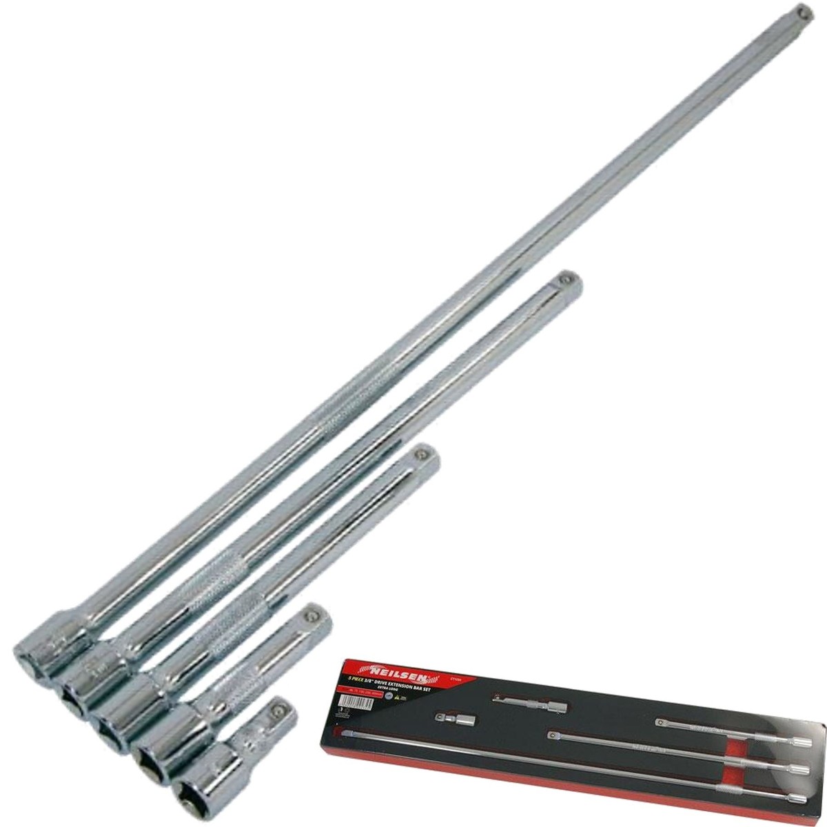 7 pc 3-8 Extra Long Socket Hex Bit Set